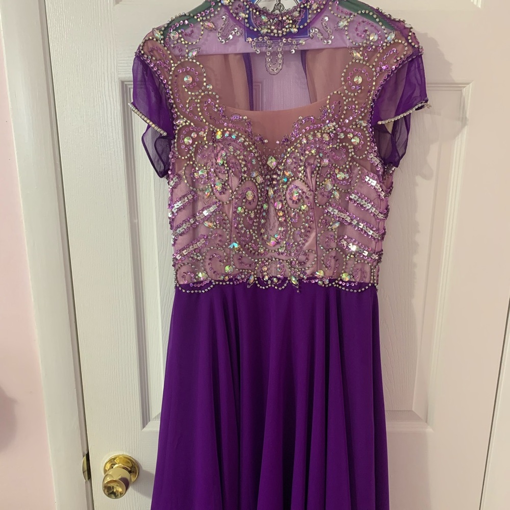 Beautiful custom purple dress. Worn once, good condition.